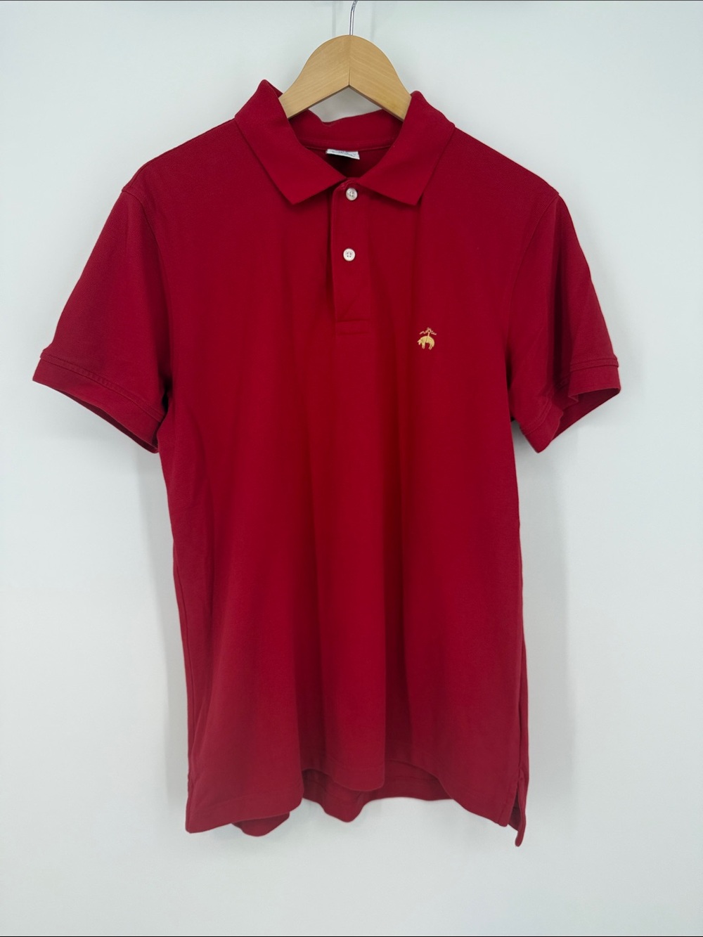 Brooks Brothers Slim Fit Red Polo Size Large